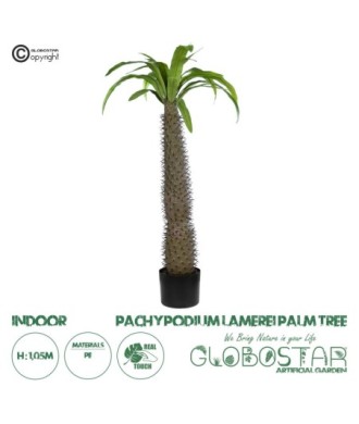 GloboStar® Artificial Garden PACHYPODIUM LAMEREI PALM TREE 20129 Τεχνητό Διακοσμητικό Φυτό Φοίνικας της Μαγαδασκάρης Υ105cm